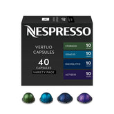 Nespresso pack front showing variety and bold blends for easy selection