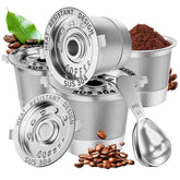 NESSUS front packaging showing four reusable K-Cup pods and benefits