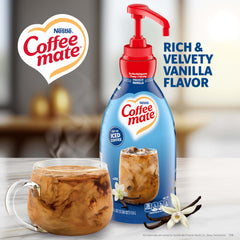 Nestle Coffee mate pump mechanism close-up highlighting secure tamper-resistant feature
