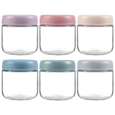 NETANY front view of 6-pack jars showing compact storage and clarity