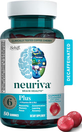 NEURIVA front packaging showing strawberry gummies and brand benefits