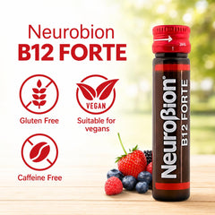 Neurobion liquid texture detail illustrating smooth fast absorption