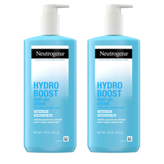 Neutrogena front view of twin 16 oz tubs showing packaging and size benefit