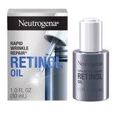 Neutrogena Retinol face oil front packaging showing sleek bottle and benefits