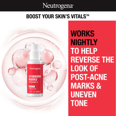 Neutrogena close-up of serum texture on fingertip, illustrating lightweight spreadability