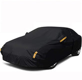 NEVERLAND front view of cover protecting sedan, shows full protection benefit