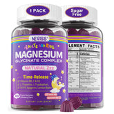 NEVISS front packaging showing sugar-free magnesium gummies and benefits