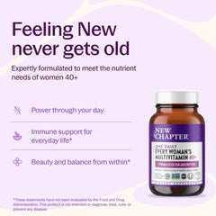 Close-up of a single tablet texture highlighting New Chapter fermented formulation for gentler digestion