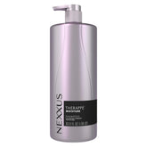 Nexxus bottle front view showing brand and size for easy recognition and value