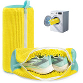 ngfhf front view of two shoe bags showing size and packaging benefit.
