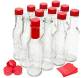 nicebottles front view clear 5 oz bottle shows clean glass and label area