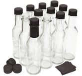 nicebottles clear 5oz bottle front view shows product transparency and presentation