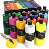 Nicpro front packaging showing 14 large bottles and included tools, bulk value