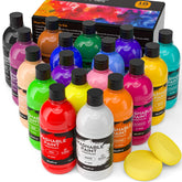 Nicpro front packaging showing 18 vibrant colors and neat labels, promotes creative play