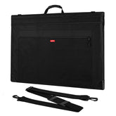 Nicpro portfolio front view showing sturdy nylon and roomy storage benefit