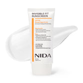 NIDA front packaging showing SPF 50 protection and portable size