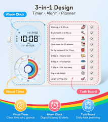 Nikafly close-up of rainbow countdown segment for instant visual time awareness