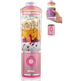 Ninja Blast Max front view showing compact pink design and portability benefit