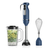 Ninja CI201ND front view showing compact 2-in-1 blender and whisk for space saving