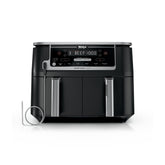 Ninja DualZone front view showing dual-basket design and controls for fast cooking