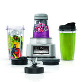 Ninja Foodi front view showing base cups and bowl for versatile blending