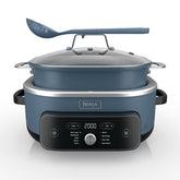 Ninja PossibleCooker PRO Plus front view showing controls and base benefit: versatile functions