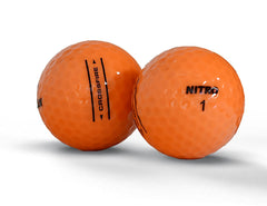 Nitro Crossfire close-up of dimple pattern and Surlyn cover highlighting durable feel and spin control