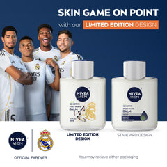 NIVEA MEN back label with ingredient list and usage instructions for informed choice