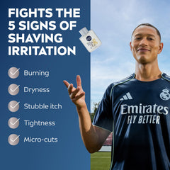 NIVEA MEN open cap dispensing balm to demonstrate easy, controlled application
