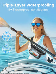 Niveaya close-up of triple-zipper seal demonstrating waterproof protection