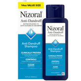 Nizoral front bottle showing label and fresh scent benefit