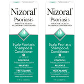 Nizoral front packaging 2-pack showing product and size benefit