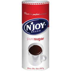 N'Joy canister with open lid showing resealable seal for freshness