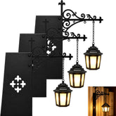 NKDFRI front view of lantern bookend showing vintage silhouette and shelf charm