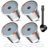 NOALTO front view of reusable K-Cup shows durable stainless design and eco benefit