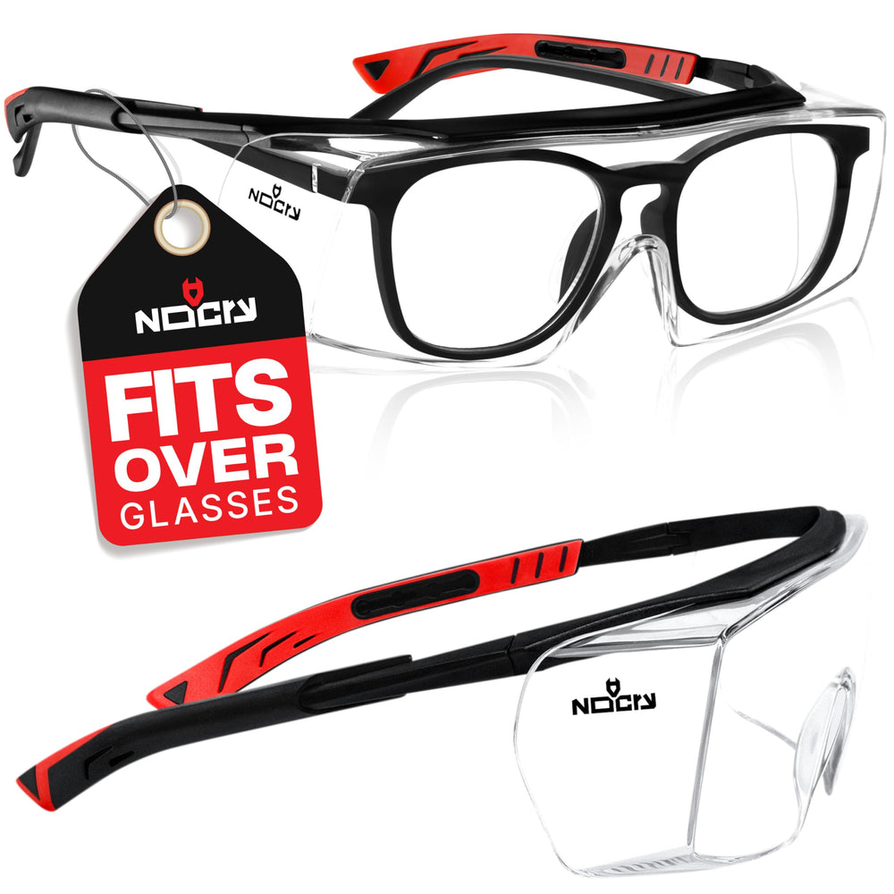 NoCry front view over-glasses showing full-face protection and clear vision