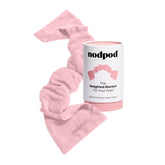 nodpod front view of weighted eye mask showing blackout fit and calming benefit
