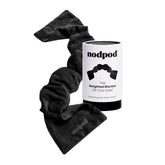 nodpod front view of weighted eye mask showing blackout coverage and calming design