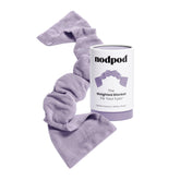 nodpod front view of weighted eye mask showing blackout coverage and comfortable fit benefits