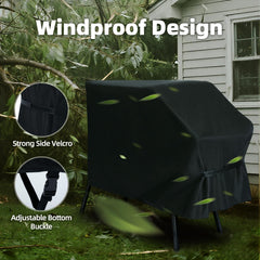 NOELIFE side straps and buckle secured showing windproof fastening benefit