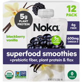 NOKA front packaging showing blackberry vanilla pouch and benefits