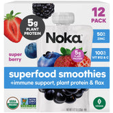 NOKA front packaging showing Super Berry 12-pack and convenience benefit