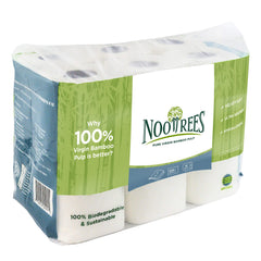 NooTrees close-up texture of three-ply bamboo paper highlighting softness