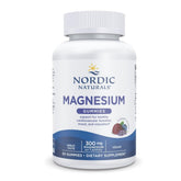 Nordic Naturals front packaging showing bottle and blueberry lavender branding for clear product ID and trust