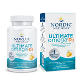 Nordic Naturals front packaging showing product and lemon flavor benefit
