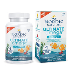 Nordic Naturals front packaging shows clear product benefits and kid-friendly design