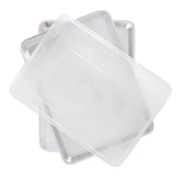 Nordic Ware front view of two half sheet pans set showing durable design