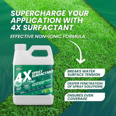 Not Rocket Sciences being sprayed on garden foliage to improve coverage and sticking