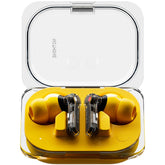 Nothing Ear (a) front view showing earbuds in charging case for quick access