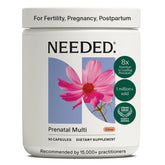 NourishMoms front packaging showing clean branding and easy three-capsule daily dosage for convenience